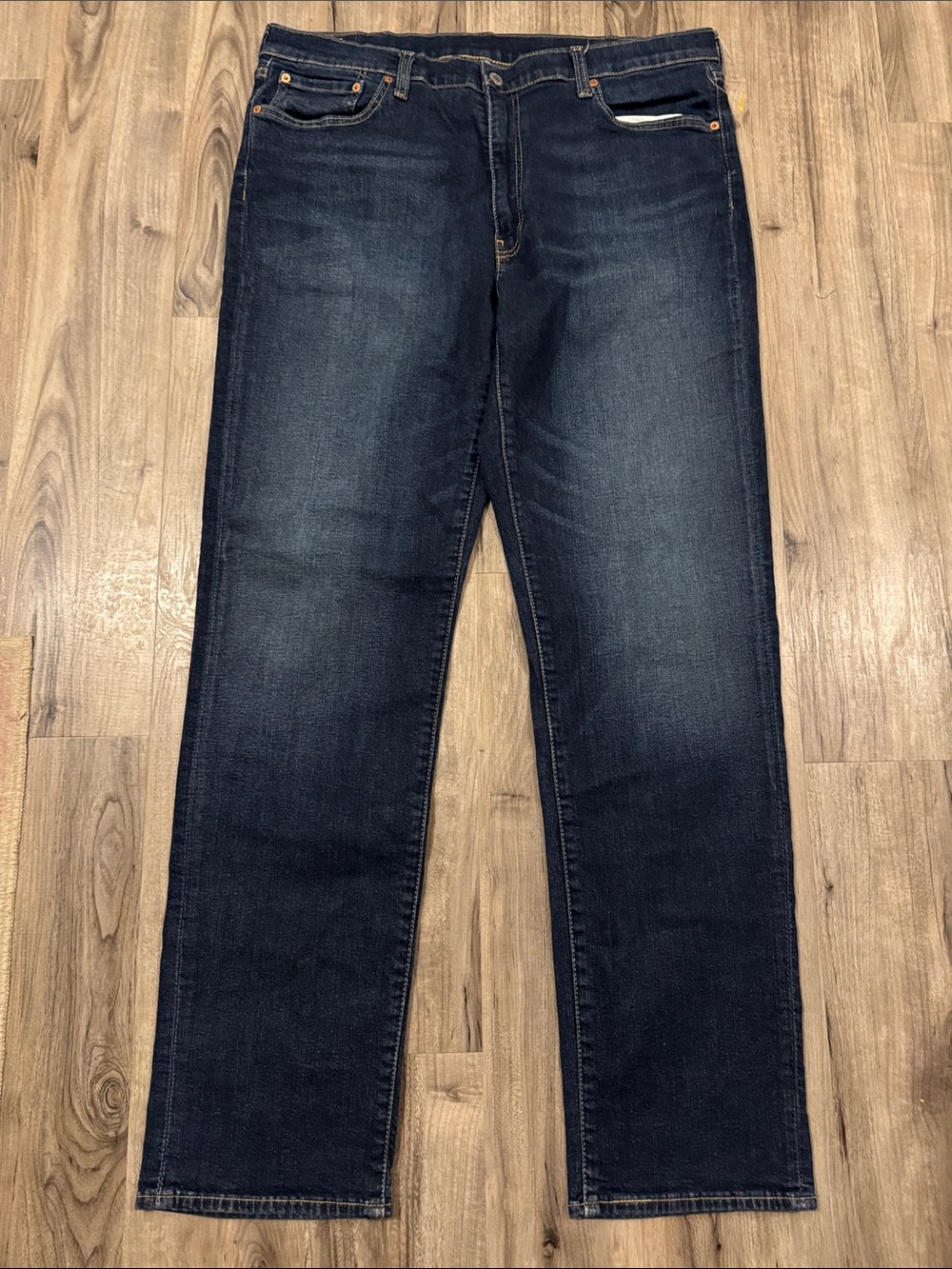 Levi's Men's Straight Jeans in Dark Blue Wash